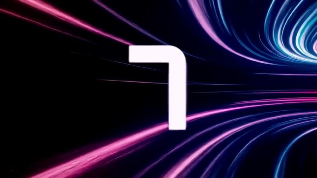 countdown from ten with a striking line background