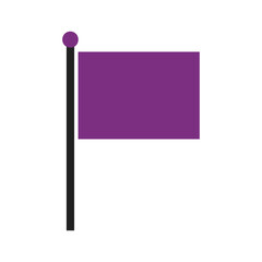 Obraz premium Purple Flag Illustration
