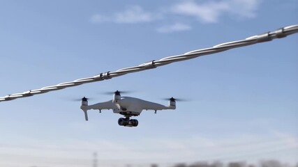 Drone Power Line Inspection: Modernizing Energy Infrastructure - Powered by Adobe