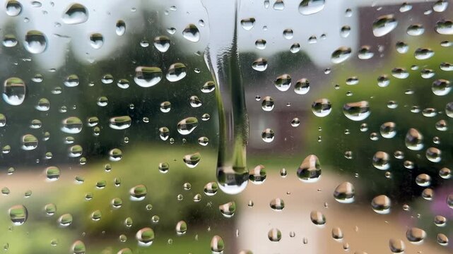 Rainy Window ASMR: Oddly Satisfying Squeegee Cleaning for a Crystal Clear View