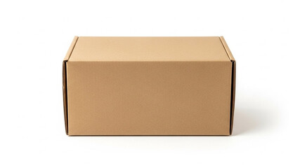 Eco-Friendly Plain Brown Corrugated Cardboard Shipping Box - Durable Kraft Mailing Box for E-commerce, Moving, and Gift Packaging