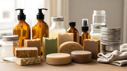 Natural Soap and Reusable Containers