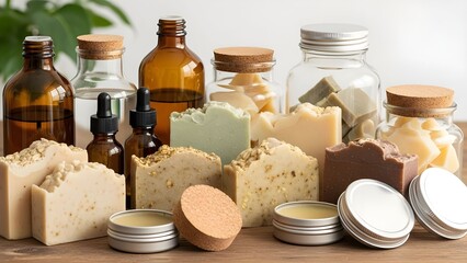 Natural Soap and Reusable Containers