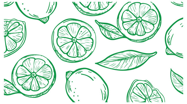 lime citrus illustration, hand drawn lemon slice, fruit line art drawing, fresh citrus artwork, botanical fruit sketch, green lime pattern, kitchen fruit illustration, organic food art, citrus backgro