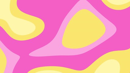 Pink background with wavy yellow patterns vibrant, abstract design for banners, posters, websites, social media graphics, and digital marketing. - Powered by Adobe