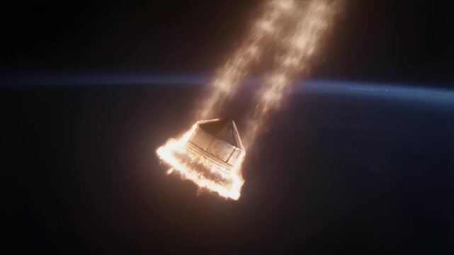 Atmospheric Re-entry: Incredible Fiery Return of a Spacecraft