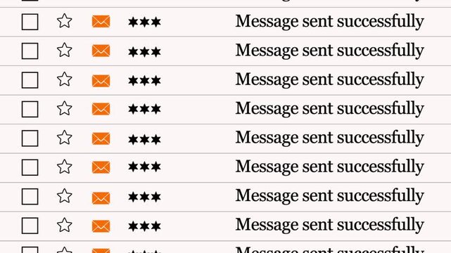 You have received a new message and inbox notification display on web interface, internet mailing system and corporate networking.