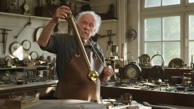 Master Horologist Restores an Intricate Antique Pendulum Clock