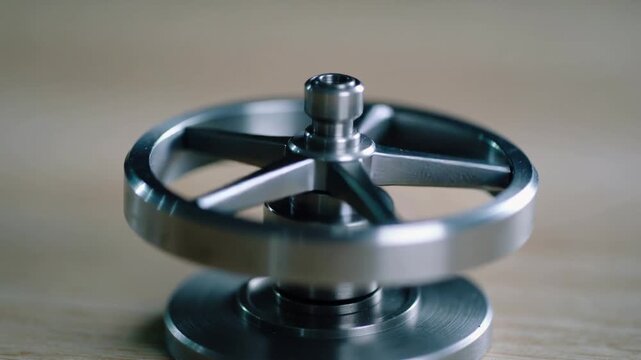 Hypnotic Metal Spinning Top | Satisfying Desk Toy for Stress Relief & Focus