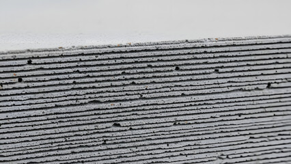 3D Printed Construction Site with Industrial Equipment and Construction Materials