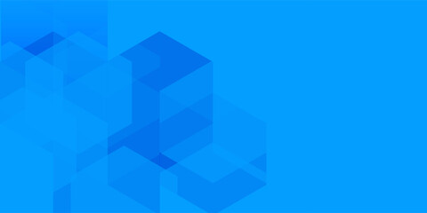 Obraz premium Vector abstract graphic design Banner blue technology background.