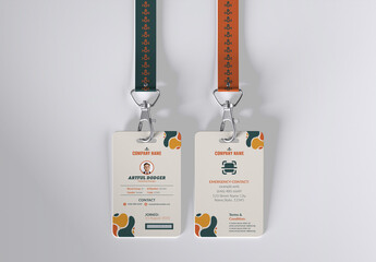 Corporate ID Card Template Design Layout