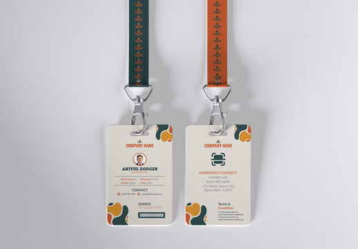 Corporate ID Card Template Design Layout
