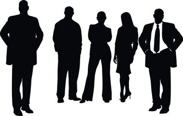business people silhouettes