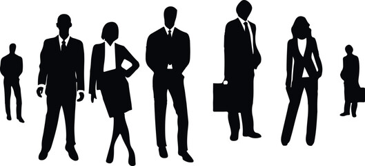 silhouettes of people