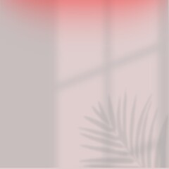 Minimal pastel background with soft shadows and copy space 