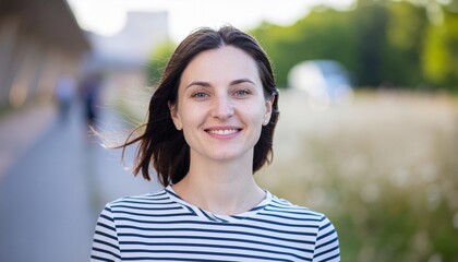 Casual business professional portrait in modern workspace