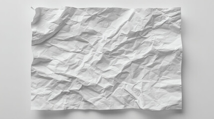 Crumpled Paper White Surface Shadow
