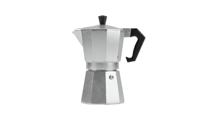 Silver Moka Pot Coffee Maker