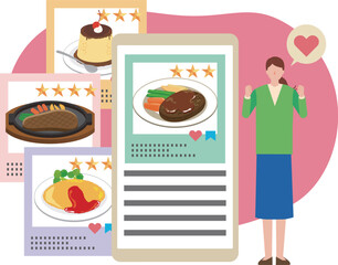 食べるのが好きな女性