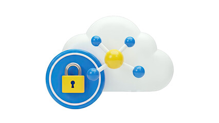 Cloud Security and Network Connectivity Icon