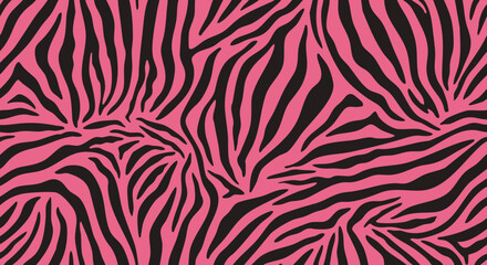Bold zebra stripes on pink background