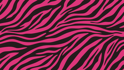 Bold pink and black zebra stripes