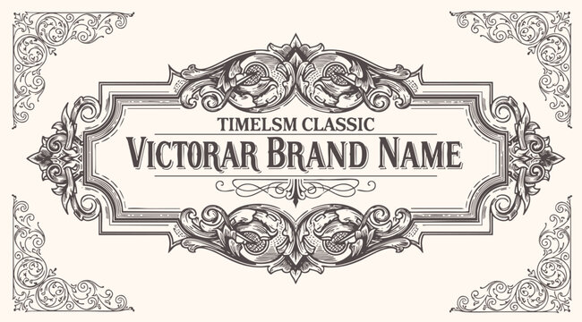 Vintage Baroque Victorian frame border, frame flower pattern vector floral engraved ornament retro decorative design. filigree calligraphic heraldic shield swirl