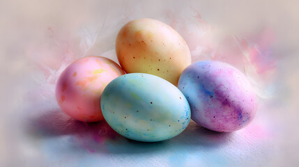 colorful easter eggs