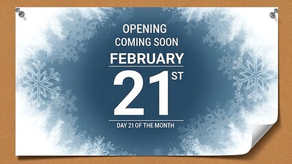 Opening coming soon february 21st