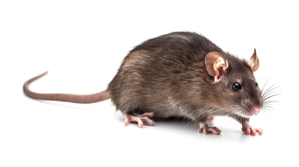rat isolated on white background
