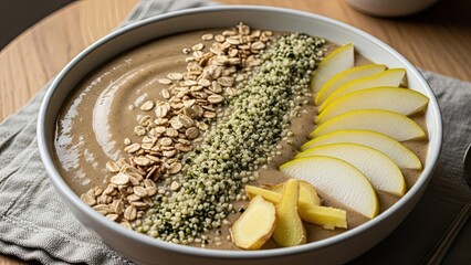 Healthy Breakfast Bowl with Fresh Fruit.