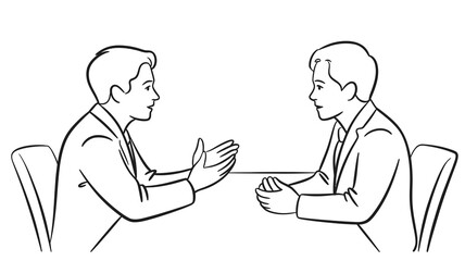 Two men engaging in a conversation