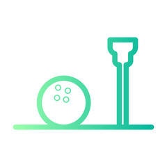 golf tee gradient icon