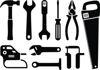 Collection of essential hand tools