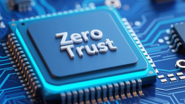 Zero trust security cloud data protection network system vpn connection technology smart business, ai chip based defense for enterprise systems ensuring resilient and trusted
