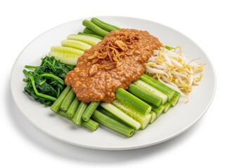Pecel - Indonesian Mixed Vegetables with Peanut Sauce