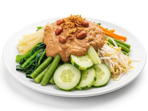 Pecel - Indonesian Mixed Vegetables with Peanut Sauce