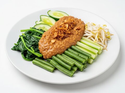 Pecel - Indonesian Mixed Vegetables with Peanut Sauce