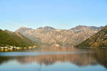 Obraz premium Scenic Adriatic coastline in Kotor Montenegro