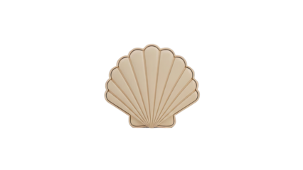 Elegant Seashell-Shaped Decorative Tray