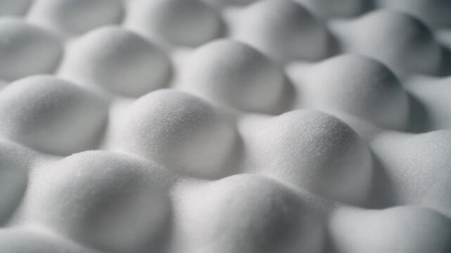 White memory foam texture moving softly