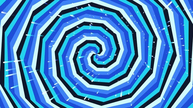 Vibrant Concentric Spiral Pattern..animation background