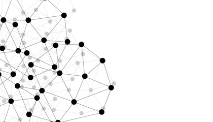 Abstract technology dot and line connection digital hi tech design concept background. Space for text. Vector illustration © Rayhan