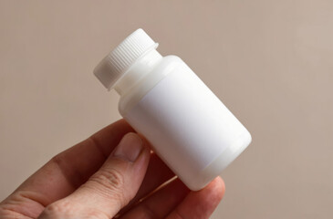 Pure White Pill Bottle Hold