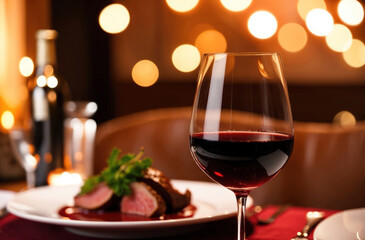 Romantic Evening, Delicious Red Wine