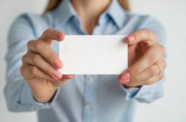 Professional Hand Holding Business Card