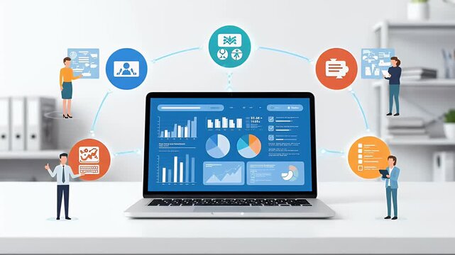 Efficient business intelligence and data analytics visualization for modern digital workflow optimization and strategic decision-making