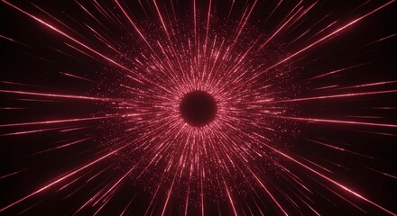 Abstract flowing animation background. Seamless loop of glowing light and moving particles creating an endless digital tunnel effect, design, wallpaper, depth
