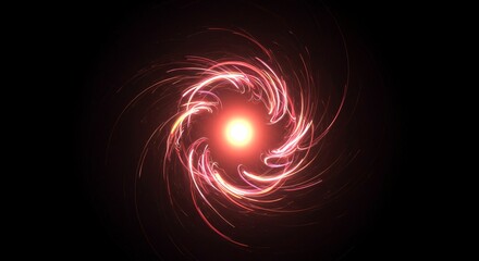 Abstract visualization of a cosmic or mathematical singularity, a point of infinite density and space-time collapse, rendered with swirling light, digital, nexus, central